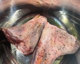 A picture of step 1 of Lamb shank Italian-style stew.