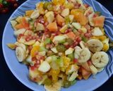 A picture of step 1 of Fruits Chaat 🍎🥝🍊🍇🍌👌😋😋.