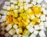 A picture of step 4 of WHITE PUMPKIN KOOTU/ VELLAI POOSANIKAI KOOTU.