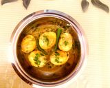 A picture of step 7 of Dim posto - Egg curry with poppy seeds.