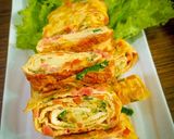 Foto langkah ke 4 dari resep Telur dadar gulung korea.