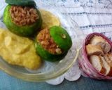 Foto del paso 8 de la receta: Zapallitos rellenos c/text.de soja