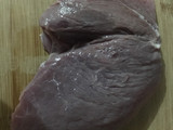 Cerdo horneado con champiñones