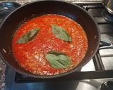 A picture of step 6 of Gnocchi in tomato sauce.
