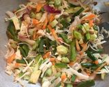 A picture of step 3 of Burnt Garlic Veg Fried Rice.