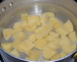 Foto del paso 5 de la receta: Trucha al roquefort con papas crocantes