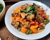 Hình bước làm 2 của món Sườn xào ớt chuông chua ngọt