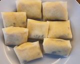 Foto langkah ke 3 dari resep Lumpia tape keju coklat.