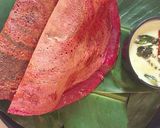 A picture of step 5 of Red lentils Ragi beetroot Dosa.