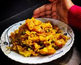 A picture of step 5 of Cabbage aloo matar ki sabzi.