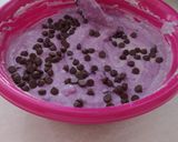 Φωτογραφία βήματος 4 της συνταγής Mini pancakes με blueberries και κομματάκια σοκολάτας 🥞