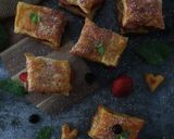 Foto do passo 14 de Folhadinhos de Frutos Vermelhos, Limão Caviar e Hortelã