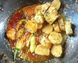 A picture of step 3 of Muthiya, kadhi.