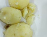 A picture of step 1 of Potato rolls.