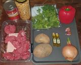 A picture of step 1 of Ropa Vieja in Slow Cooker.