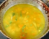 A picture of step 2 of Sooji Kichdi.