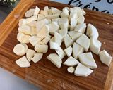 Une image de l'étape 11 de Panais et courgettes au poulet et bouillon de champignons.