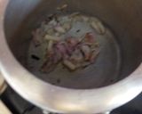 A picture of step 2 of Chana dal pulao.