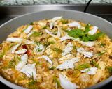 รูปขั้นตอนการทำที่ 4 ของ Risotto เห็ดและปู