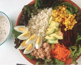 Foto del paso 6 de la receta: Ensalada de arroz con vinagreta de queso fresco batido %, mostaza y balsámico a la miel