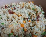Hình bước làm 4 của món Cơm chiên dương châu