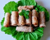 Hình bước làm 5 của món Chả Giò khoai môn-thịt