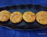 A picture of step 3 of Kuttu sago cutlet.