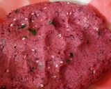 A picture of step 3 of Beetroot masala puri.