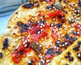 A picture of step 5 of Hot & Sweet Chilli Sesame Flatbreads.