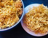 A picture of step 3 of Masala Shev.