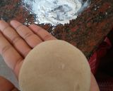 A picture of step 6 of Jollad Rotti (Badnekayi and chaulikai palle).