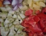 A picture of step 1 of Vegetable shorba.