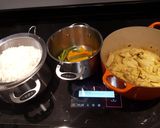 Foto del paso 6 de la receta: Pollo en salsa con arroz basmati y verduras al vapor