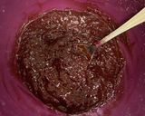 A picture of step 5 of Beetroot brownies.