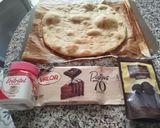 Foto del paso 1 de la receta: Pizza dulce con masa extrafina cubierta de chocolate y decorar a tu gusto