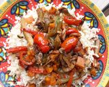 Foto del paso 10 de la receta: Arroz integral con salteado de verduras🍚🥕🍅🌶