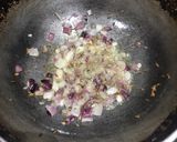 A picture of step 2 of Mixed Sprouts Poha.