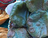 A picture of step 4 of Palak puri.