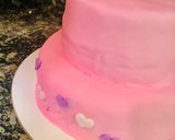 Foto del paso 13 de la receta: 🎂Bizcochuelo con pasta de cobertura (fondant) y tips☁️🌈💜🤍
