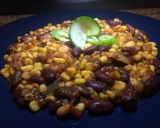 Vegán chilis bab recept fázis 4 fotója