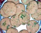 A picture of step 3 of Alu tikki.
