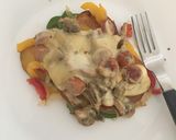A picture of step 4 of Mushroom Cheesy Potatoes.
