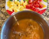 Hình bước làm 1 của món Canh riêu đậu