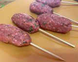 A picture of step 3 of Lamb Koftas.