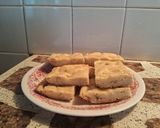 Foto del paso 7 de la receta: Fainá de queso brie y morrón rojo, verde🫑🧀