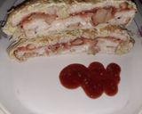 A picture of step 4 of Egg Lapaita Sandwich.