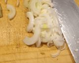Foto del paso 1 de la receta: Fideos de arroz con champiñones y camarones a la crema