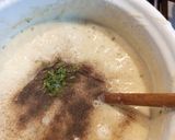 Fokhagyma krémleves medvehagymával NAGYPÈNTEKI LEVES recept fázis 5 fotója