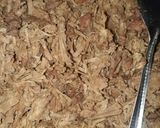 A picture of step 5 of Semovita meat pie.