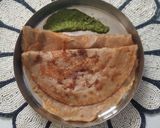 A picture of step 6 of Kuttu Flour Chilla.